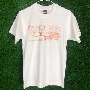 Vintage Midnight Roses Hotel & Casino Shirt Top